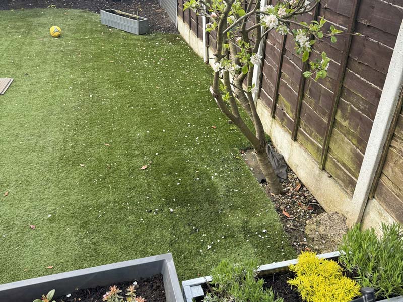 Porcelain and natural stone patios